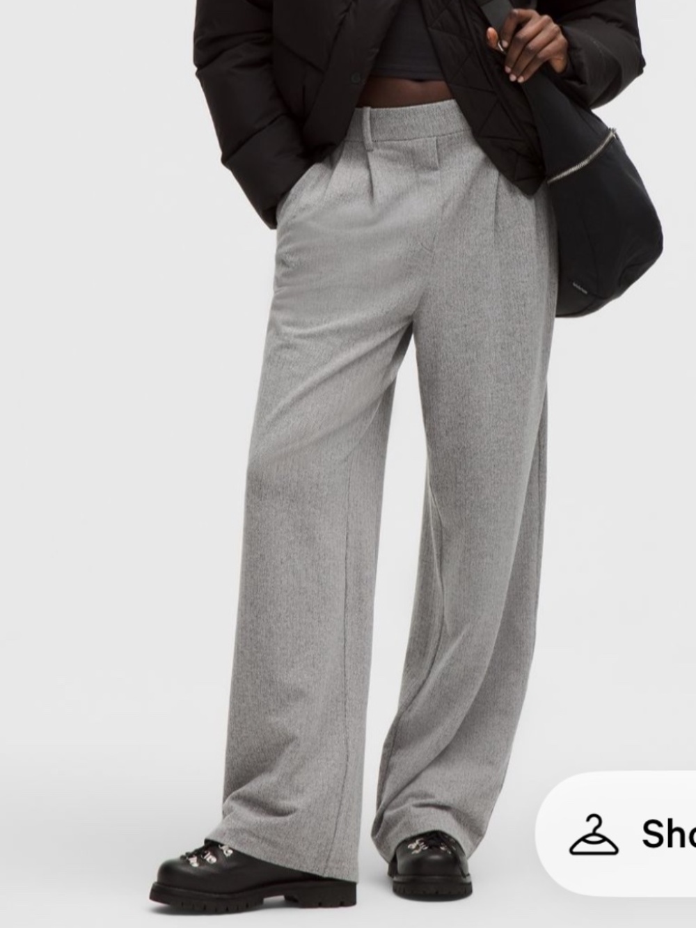 Lululemon Daydrift High-Rise Wide-Leg Trouser Herringbone XS
